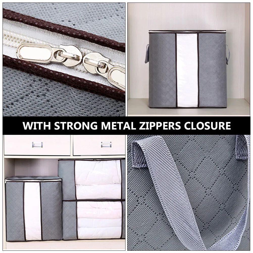 1Pcs Storage Bag Clothes Organizer Fabric Zipper Closure Seasonal Blanket Quilt Bedding Storage Space Saver
1Pcs Storage Bag Clothes Organizer Fabric Zipper Closure Seasonal Blanket Quilt Bedding Storage Space Saver