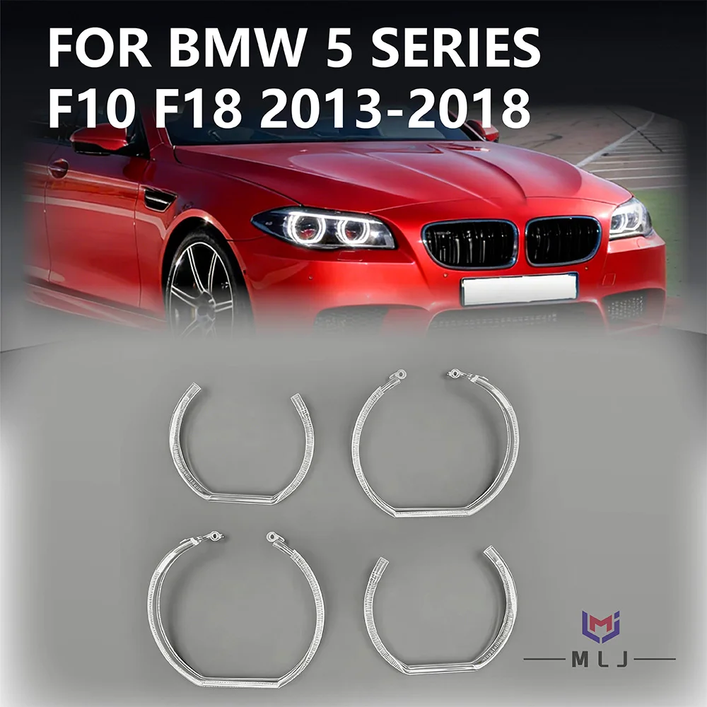 For BMW 5 Series F10 F18 2013-2018 Full LED Headlight Light Guide Tube DRL Acrylic Tube Bar Angel Eye Strip Car Accessories
For BMW 5 Series F10 F18 2013-2018 Full LED Headlight Light Guide Tube DRL Acrylic Tube Bar Angel Eye Strip Car Accessories