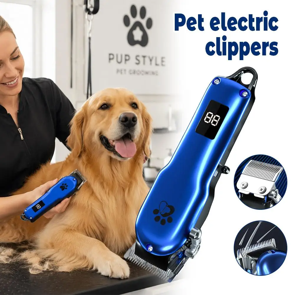 Premium Pet Hair Clipper Kit for Dogs & Cats, High-quality Low Noise Rechargeable Pet Shaver with Guards for Home & Salon Use
Premium Pet Hair Clipper Kit for Dogs & Cats, High-quality Low Noise Rechargeable Pet Shaver with Guards for Home & Salon Use