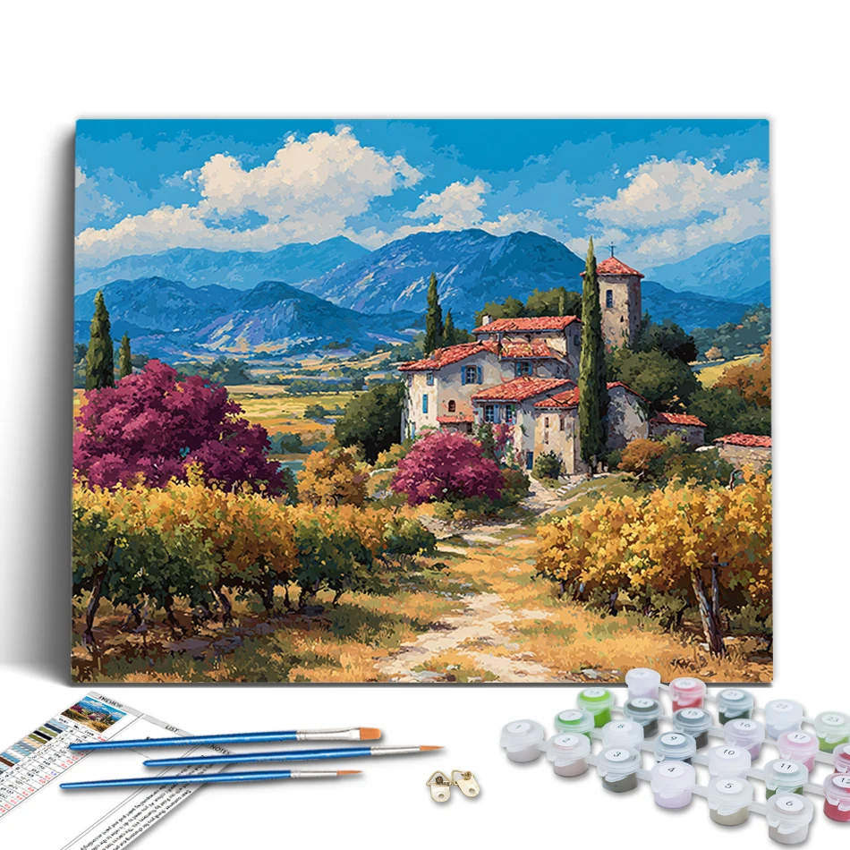 RUOPOTY Paint By Numbers Village path scenery Landscape Canvas Picture Paintings On Number Color Markers Arts Crafts Room Decor
RUOPOTY Paint By Numbers Village path scenery Landscape Canvas Picture Paintings On Number Color Markers Arts Crafts Room Decor