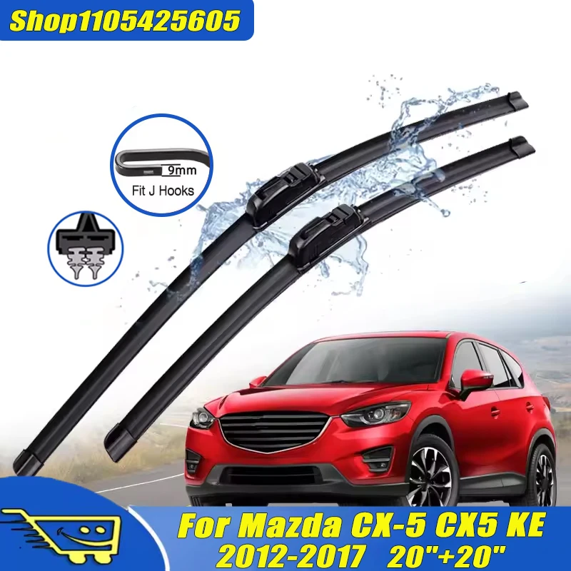 2Pcs 20"+20"Front Windshield Wiper Blades For Mazda CX-5 CX5 KE 2012-2017 2013 2014 2015 2016 , Quiet Durable Windscreen Wipers
2Pcs 20"+20"Front Windshield Wiper Blades For Mazda CX-5 CX5 KE 2012-2017 2013 2014 2015 2016 , Quiet Durable Windscreen Wipers