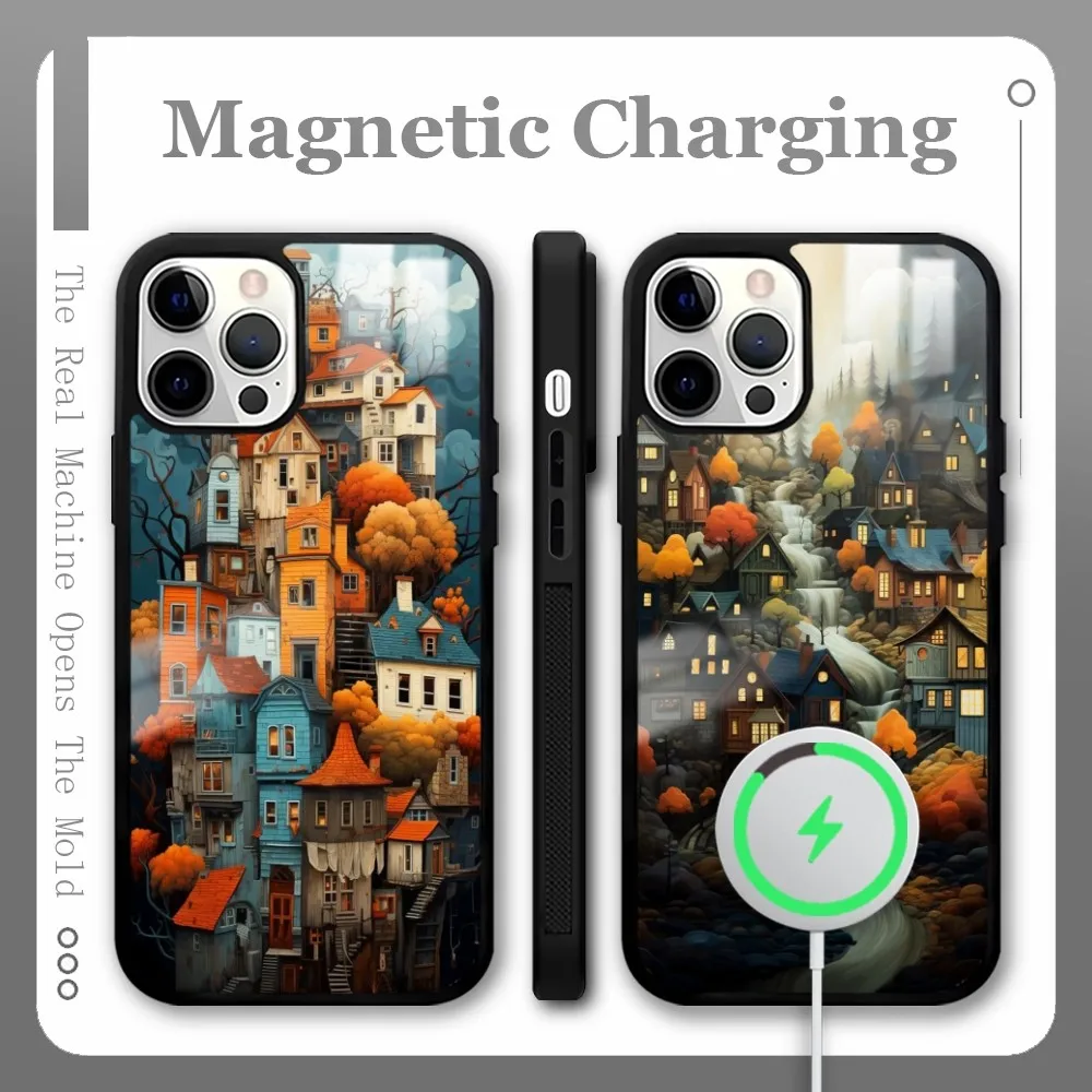 Hand Painted Forest House Phone Case For iPhone 16 15 14 13 12 11 Pro Max Plus Mini Magnetic Magsafe Wireless Charging Cover
Hand Painted Forest House Phone Case For iPhone 16 15 14 13 12 11 Pro Max Plus Mini Magnetic Magsafe Wireless Charging Cover