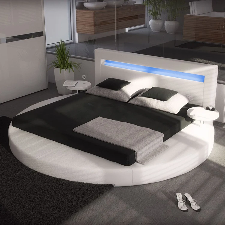 #@Luxury Round Bed Multi Function king Size Bed with Led
#@Luxury Round Bed Multi Function king Size Bed with Led