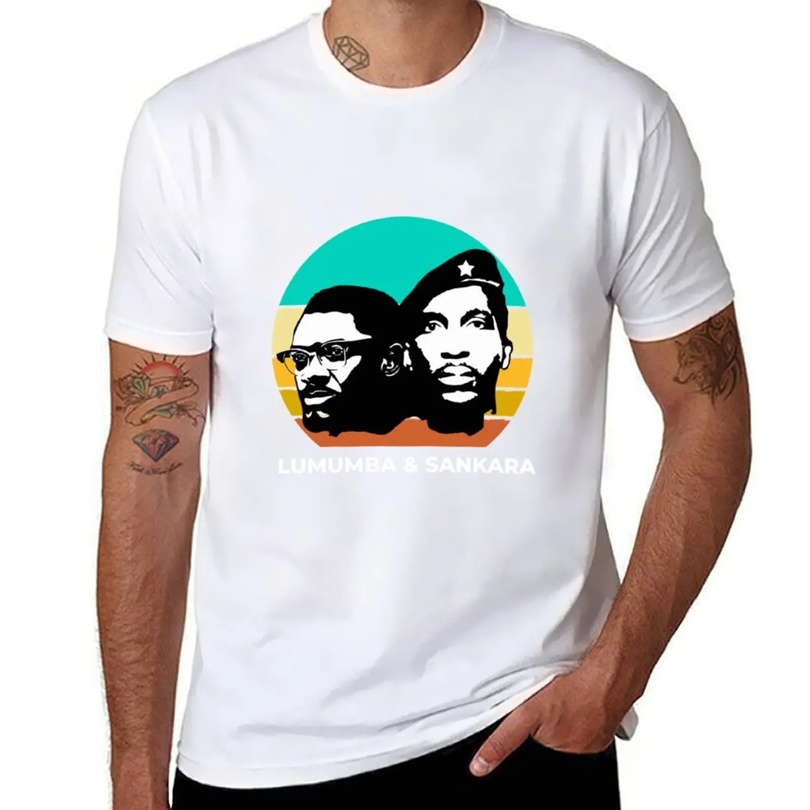 Sankara and Lumumba Retro Sunser T-Shirt t shirt man casual t shirts for man cotton T-Shirt
Sankara and Lumumba Retro Sunser T-Shirt t shirt man casual t shirts for man cotton T-Shirt