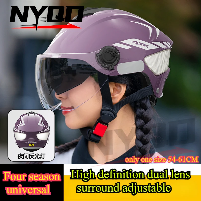 Helmet Electric Car Battery Motorcycle Helmet Summer Sunscreen Light Men and Women Universal Cute Hard Hat
Helmet Electric Car Battery Motorcycle Helmet Summer Sunscreen Light Men and Women Universal Cute Hard Hat