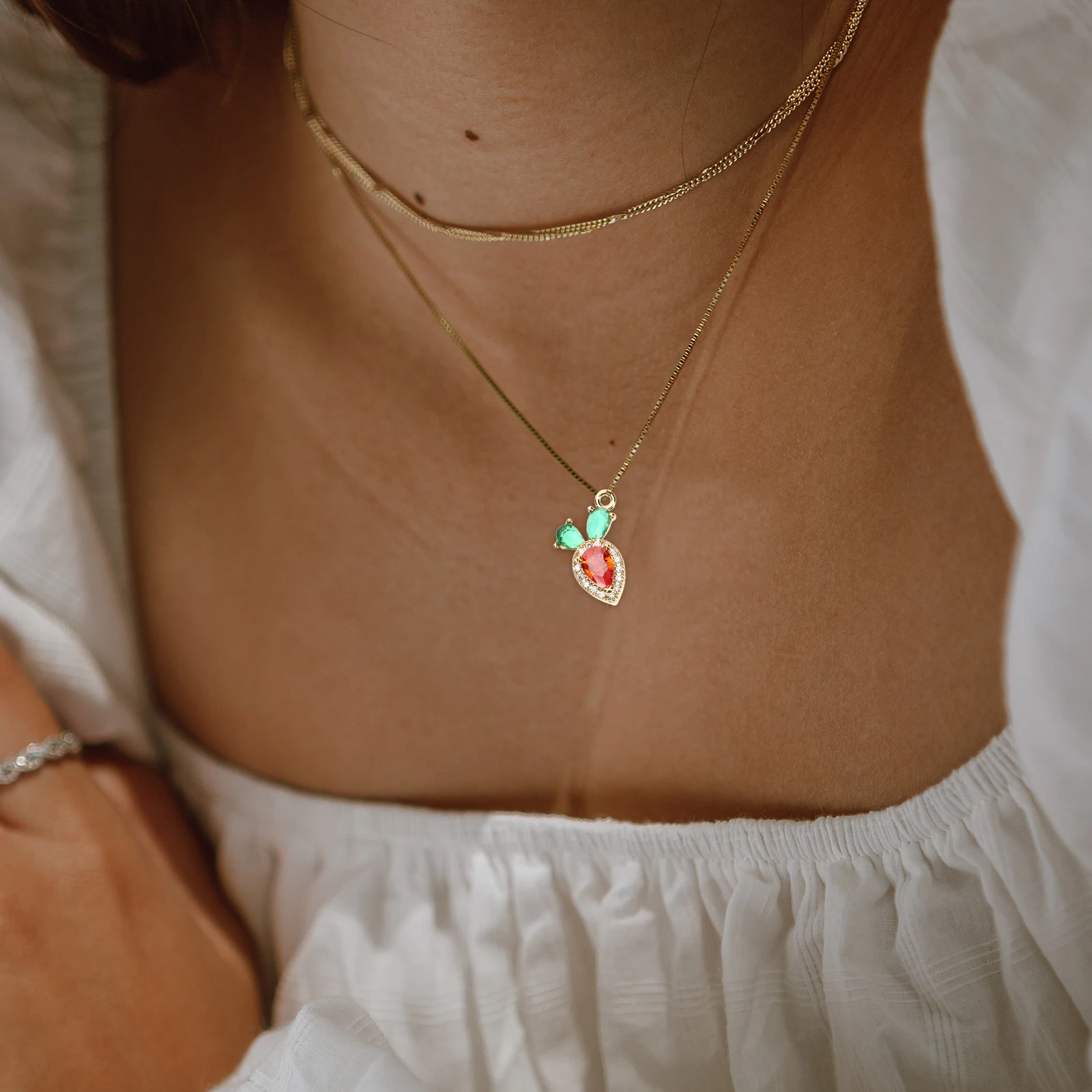 3pcs Metal Zircon Carrot Charms for DIY Jewelry Making Necklace Bracelet Keychain Craft Sturdy Material Creative Design Easy to
3pcs Metal Zircon Carrot Charms for DIY Jewelry Making Necklace Bracelet Keychain Craft Sturdy Material Creative Design Easy to