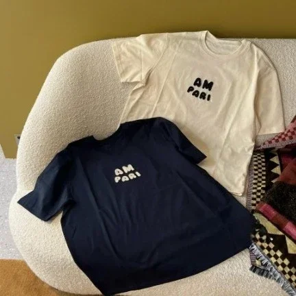 Summer High-quality Breathable Short-sleeved T-shirt Men's and Women's Same Letter-printed Summer Crew Neck Top
Summer High-quality Breathable Short-sleeved T-shirt Men's and Women's Same Letter-printed Summer Crew Neck Top