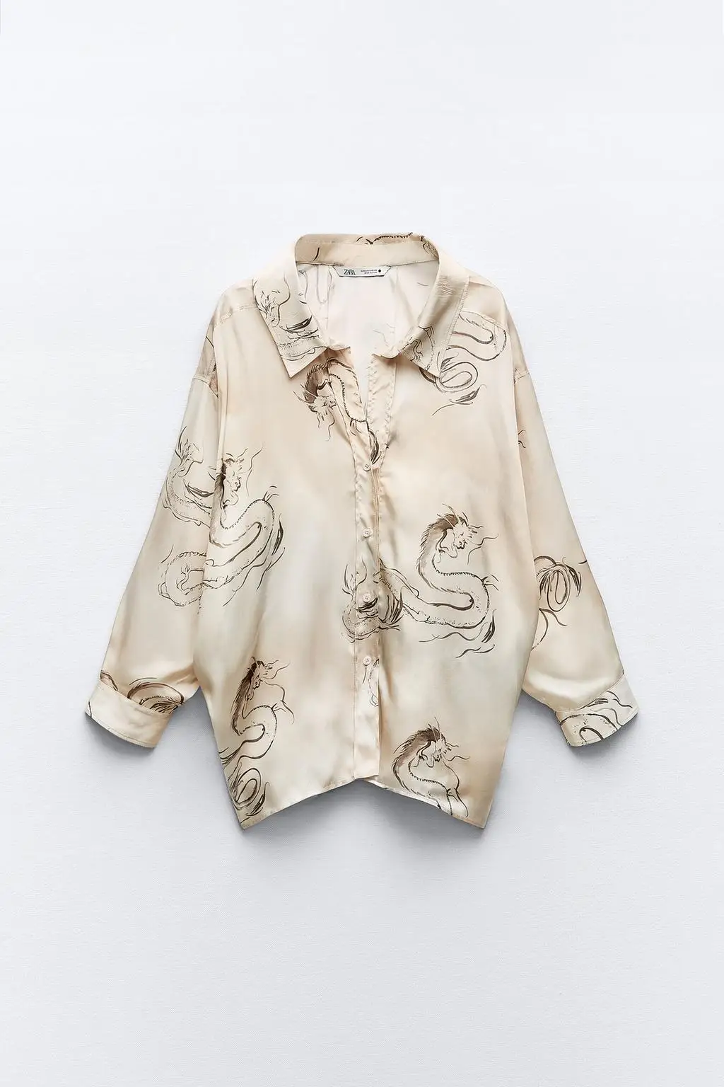 Spring New Arrival Women's Long Sve irt Collared Dragon Year Limited Edition Floral Print Original Design Loose Fit irt
Spring New Arrival Women's Long Sve irt Collared Dragon Year Limited Edition Floral Print Original Design Loose Fit irt