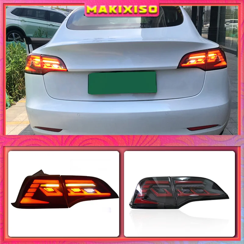 Tail Lamps For Tesla Model 3 Model3 Model Y All LED Taillights LED Dynamic Turn Signal Reversing Parking Lights Assembly
Tail Lamps For Tesla Model 3 Model3 Model Y All LED Taillights LED Dynamic Turn Signal Reversing Parking Lights Assembly
