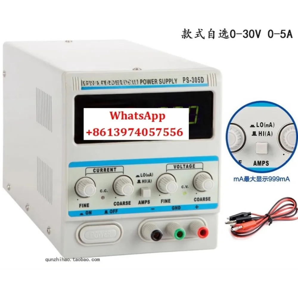 Zhaoxin PS-302D/PS-303D/PS-305D Linear DC Regulated Power Supply Adjustable 30V 2A3A5A
Zhaoxin PS-302D/PS-303D/PS-305D Linear DC Regulated Power Supply Adjustable 30V 2A3A5A