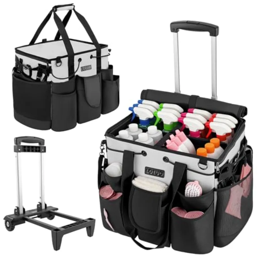 Large Rolling Cleaning Caddy with Wheels for Efficient Organization of Cleaning Supplies Ideal for Housekeepers Home Car Office
Large Rolling Cleaning Caddy with Wheels for Efficient Organization of Cleaning Supplies Ideal for Housekeepers Home Car Office