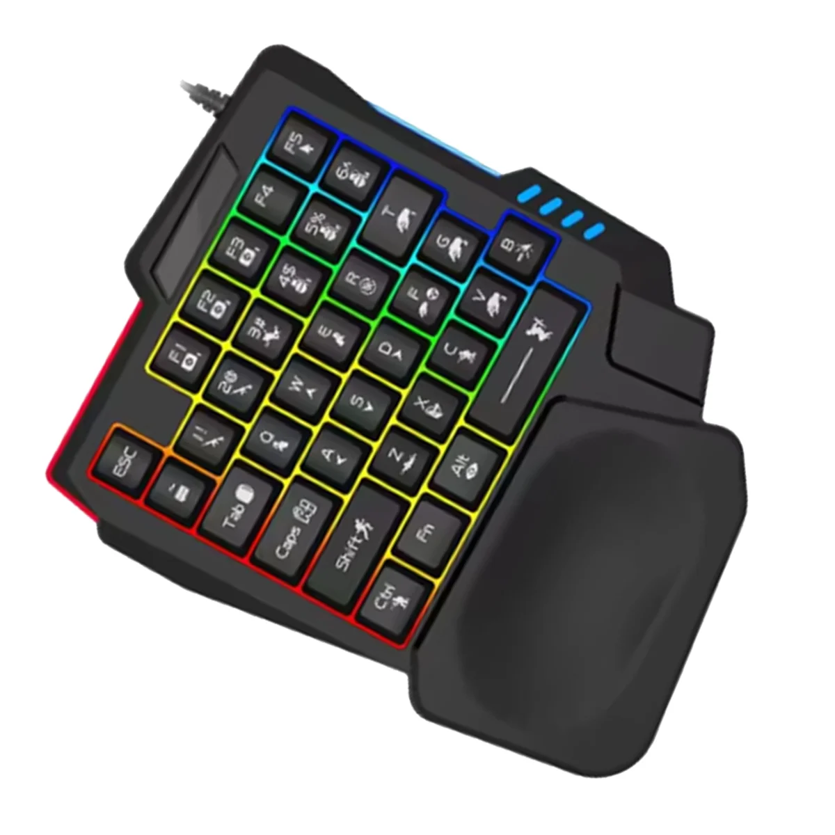 One-Handed Gaming Keyboard Ergonomics Gaming Keyboard Single Hand Usb Wired 35key One Handedly RGB Backlight Mini Keyboard
One-Handed Gaming Keyboard Ergonomics Gaming Keyboard Single Hand Usb Wired 35key One Handedly RGB Backlight Mini Keyboard