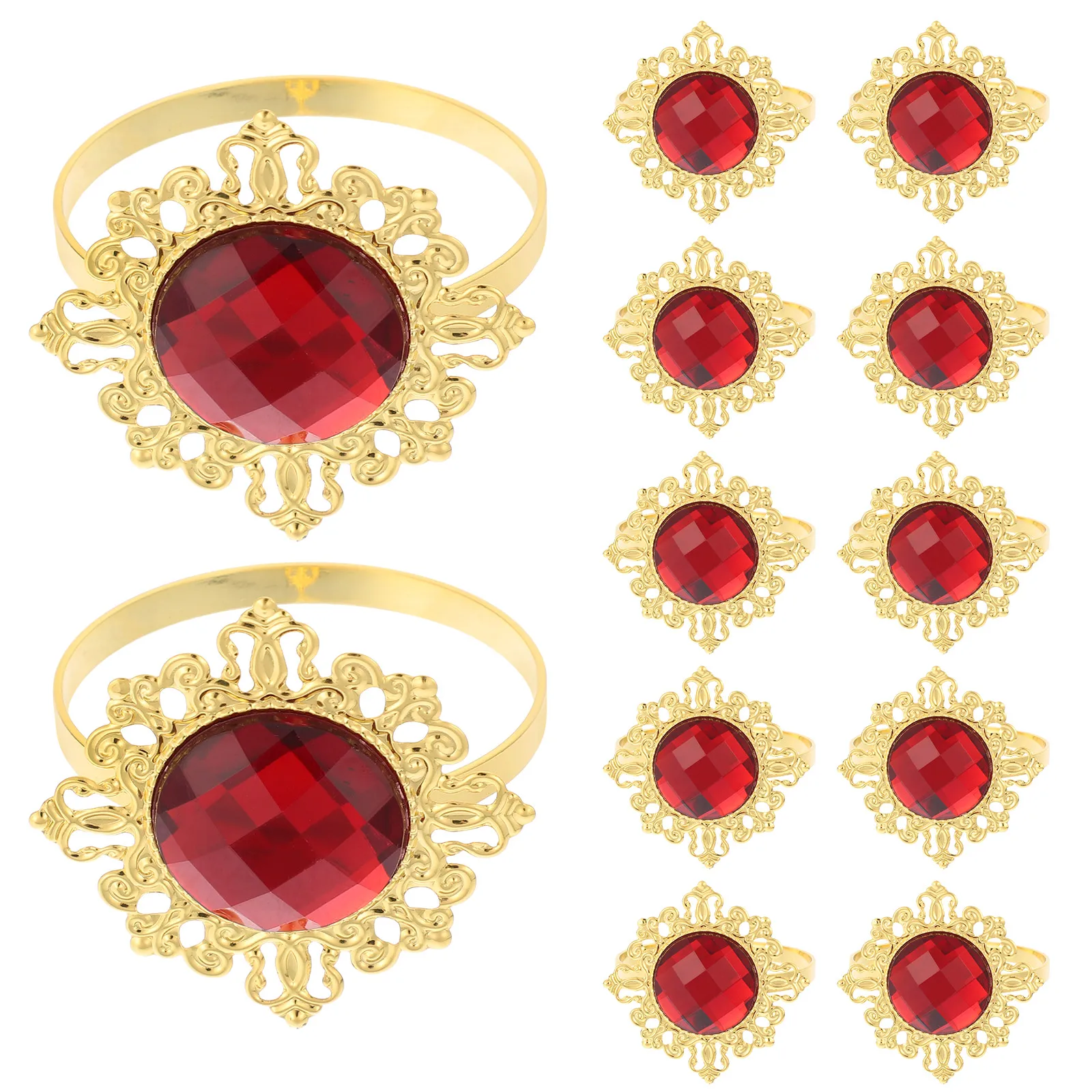 12Pcs Napkin Rings Decorative Party Napkin Holders for Banquet Wedding Dinner Table Decoration Serviette Ring Table Decorations 
12Pcs Napkin Rings Decorative Party Napkin Holders for Banquet Wedding Dinner Table Decoration Serviette Ring Table Decorations