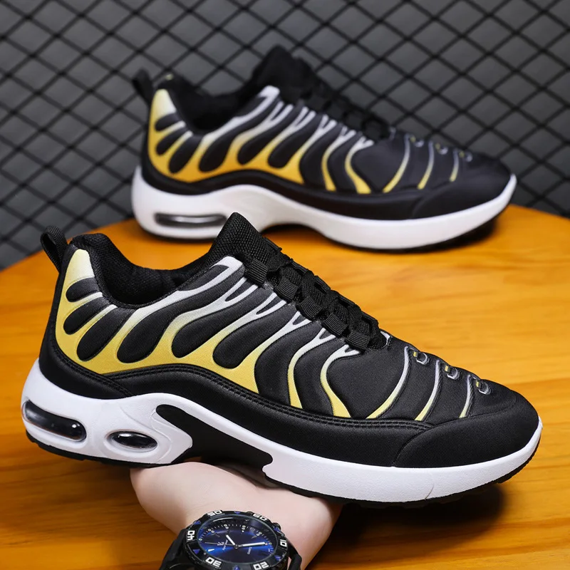 Men's Striped Fashion Sneakers Comfortable Thick Sole Trendy Outdoor Running Shoes
Men's Striped Fashion Sneakers Comfortable Thick Sole Trendy Outdoor Running Shoes