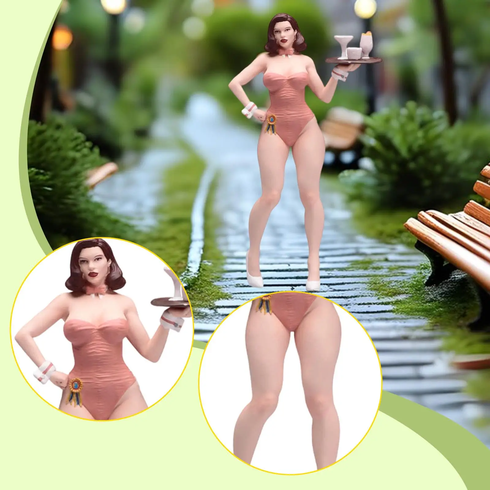 1/18 Scale Girl Carrying A Tray Model, Collectible 3D Character Models, Photo Prop for Fairy Garden Train Layout
1/18 Scale Girl Carrying A Tray Model, Collectible 3D Character Models, Photo Prop for Fairy Garden Train Layout