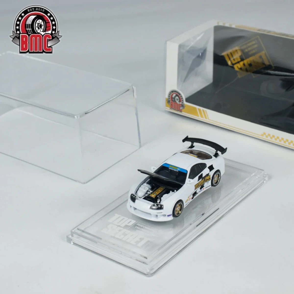 In Stock BMC 1:64 Toyota Supra A80 Top Secret White Metal Chassis China Hobby Expo 2025 CHC Limited Edition Diecast Model Car
In Stock BMC 1:64 Toyota Supra A80 Top Secret White Metal Chassis China Hobby Expo 2025 CHC Limited Edition Diecast Model Car