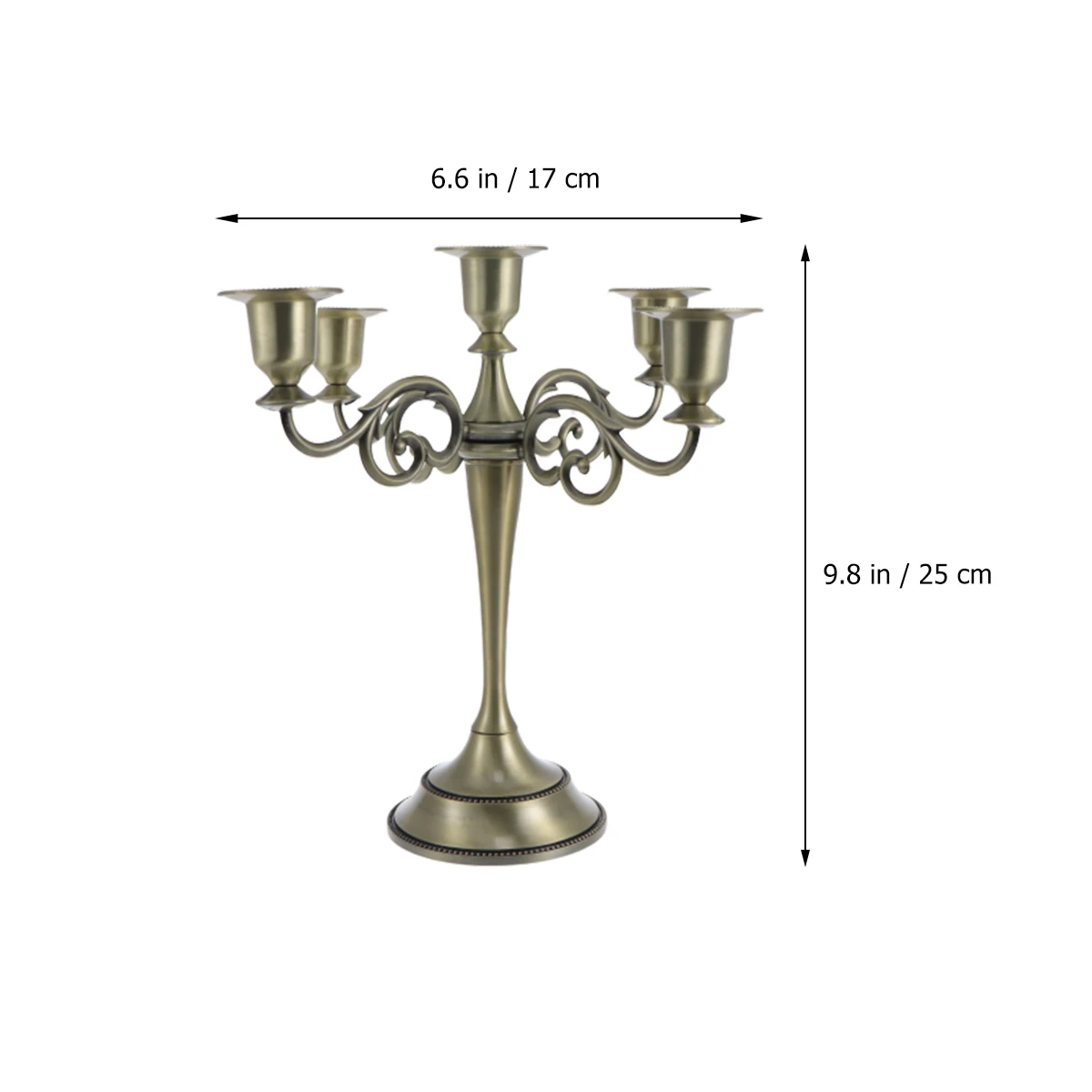 Decoration Alloy Retro European Style Alloy Holder Wedding Home Office Five Candlestick Candlestick Reusable
Decoration Alloy Retro European Style Alloy Holder Wedding Home Office Five Candlestick Candlestick Reusable