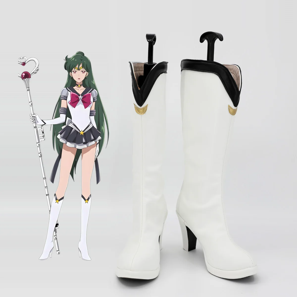 Sailor Pluto Cosplay Shoes Setsuna Meiou High Heel Boots Custom Made Any Size
Sailor Pluto Cosplay Shoes Setsuna Meiou High Heel Boots Custom Made Any Size