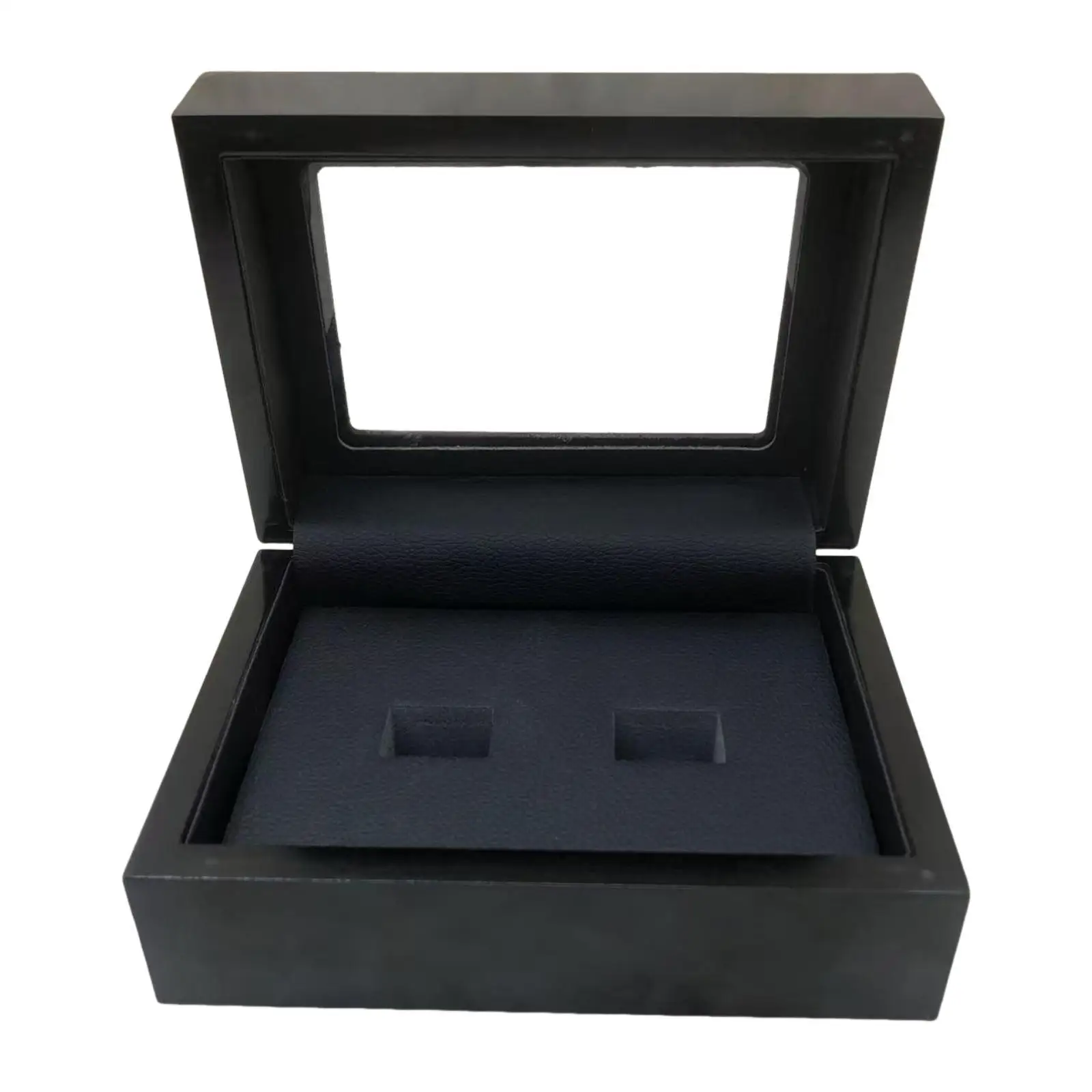 Championship Ring Display Wooden Box Organizer PU Leather Interior with Viewing Window for Sports Rings
Championship Ring Display Wooden Box Organizer PU Leather Interior with Viewing Window for Sports Rings