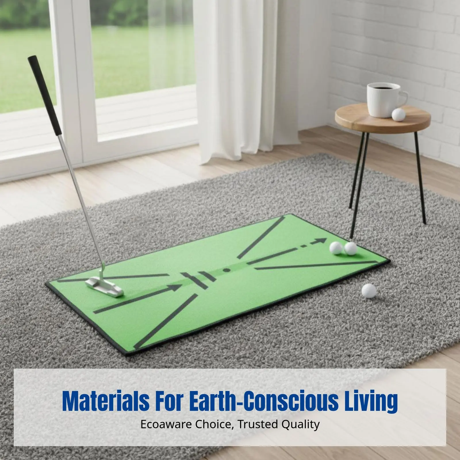 Rubber Sports Practice Mat, Plush Indoor Anti-Slip Thickened Hitting Pad, Putting Training Accessory
Rubber Sports Practice Mat, Plush Indoor Anti-Slip Thickened Hitting Pad, Putting Training Accessory