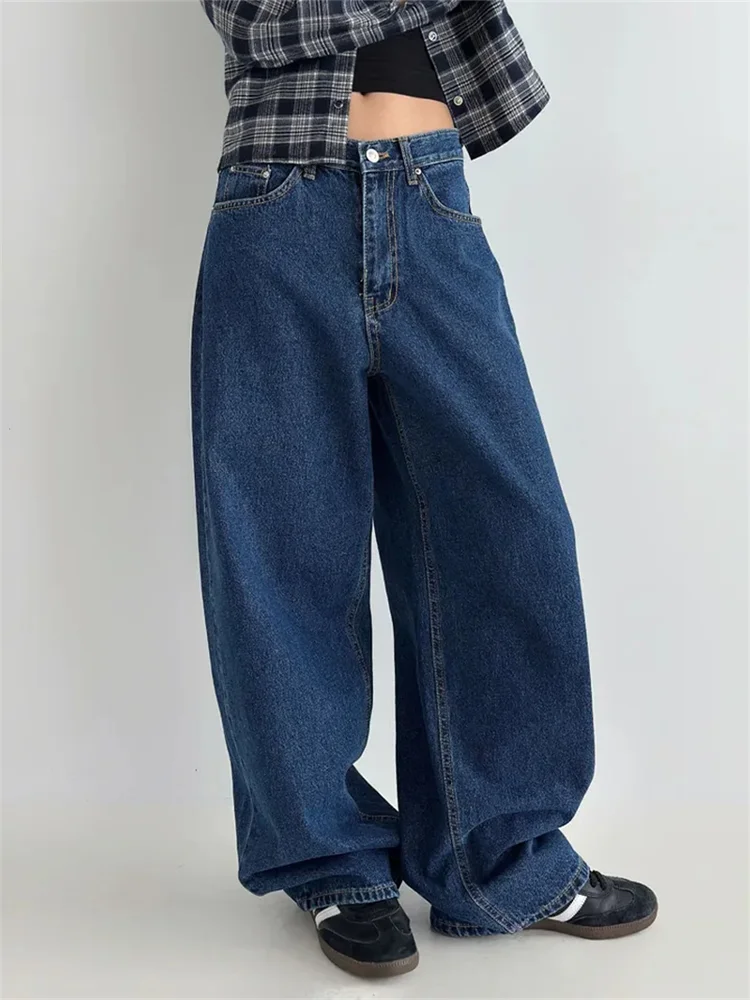 High Waist Wide Leg Blue Jeans Women's Casual Retro High Street Large Size Comfortable Versatile Loose Fit Denim Pants
High Waist Wide Leg Blue Jeans Women's Casual Retro High Street Large Size Comfortable Versatile Loose Fit Denim Pants