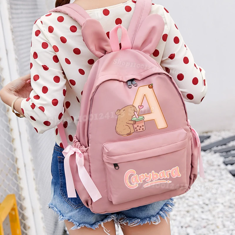 Capybara Cute Kid Backpack Letter A-Z Anime Kawaii Print Student Book Storage School Bag Adult Office Computer Knapsack Gift Hot
Capybara Cute Kid Backpack Letter A-Z Anime Kawaii Print Student Book Storage School Bag Adult Office Computer Knapsack Gift Hot