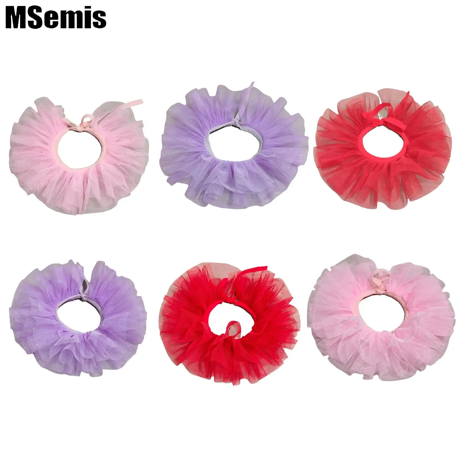 Children Kids Faux Collar Multi-layer Mesh Solid Color Self-tied Strap Design for Themed Party Masquerade Photography
Children Kids Faux Collar Multi-layer Mesh Solid Color Self-tied Strap Design for Themed Party Masquerade Photography