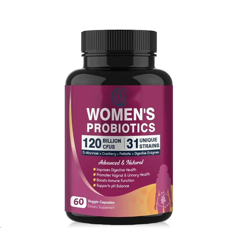 Пробиотики для женского пищевого здоровья, с 120 блоками колонок миллиарядных колонок, содержащие пищевательные ферменты и пребиотики
Пробиотики для женского пищевого здоровья, с 120 блоками колонок миллиарядных колонок, содержащие пищевательные ферменты и пребиотики