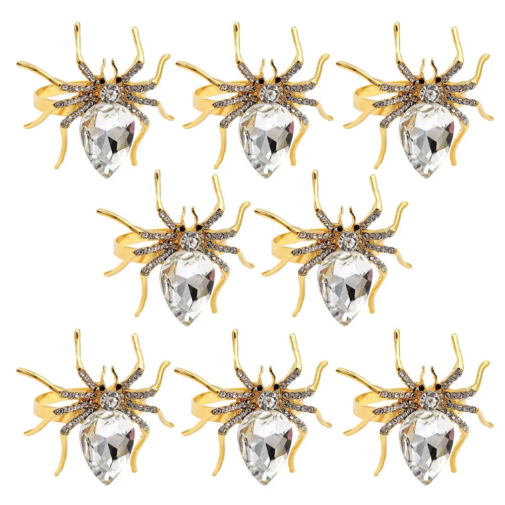 8pcs Napkin Rings Spider Shaped Halloween Style Serviette Buckles Exquisite Table Decor Accessories For Party Home Kitchen Bar
8pcs Napkin Rings Spider Shaped Halloween Style Serviette Buckles Exquisite Table Decor Accessories For Party Home Kitchen Bar