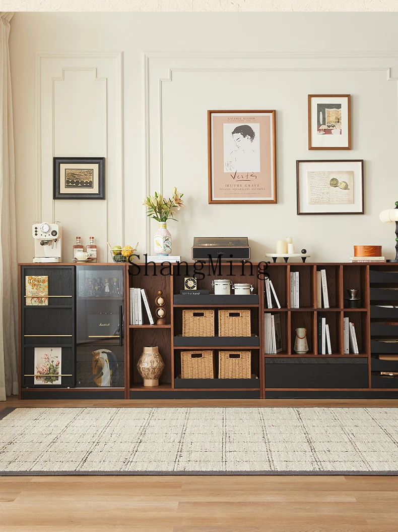CL retro solid wood living room display cabinet, sofa locker integrated whole wall medium antique module combined cabinet
CL retro solid wood living room display cabinet, sofa locker integrated whole wall medium antique module combined cabinet
