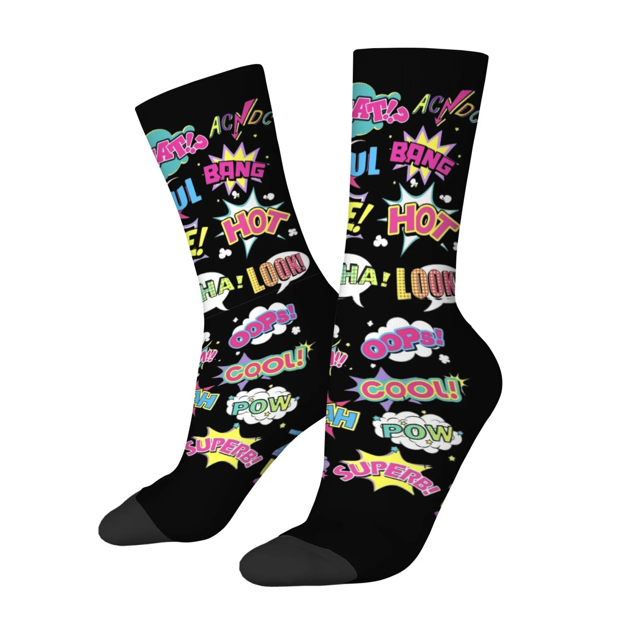 Comic Book Style Pop Art Speech Bubble Design Men's Mid-calf Socks Trendy Fashionable Street Retro Non-slip Skin-friendly Socks
Comic Book Style Pop Art Speech Bubble Design Men's Mid-calf Socks Trendy Fashionable Street Retro Non-slip Skin-friendly Socks