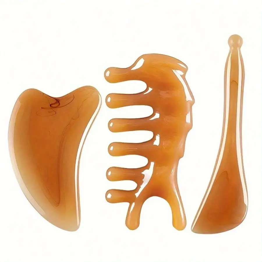 3-Piece Gua Sha Massage Tools For Scraping And SPA Facial & Body Tools, Facial Trigger Point Massage - Mother's Day Gift
3-Piece Gua Sha Massage Tools For Scraping And SPA Facial & Body Tools, Facial Trigger Point Massage - Mother's Day Gift