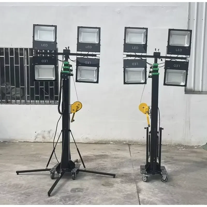 Outdoor Rainproof Hand Cranked Lifting 5m LED Floodlight Tripod Type Mobile Light Tower
Outdoor Rainproof Hand Cranked Lifting 5m LED Floodlight Tripod Type Mobile Light Tower