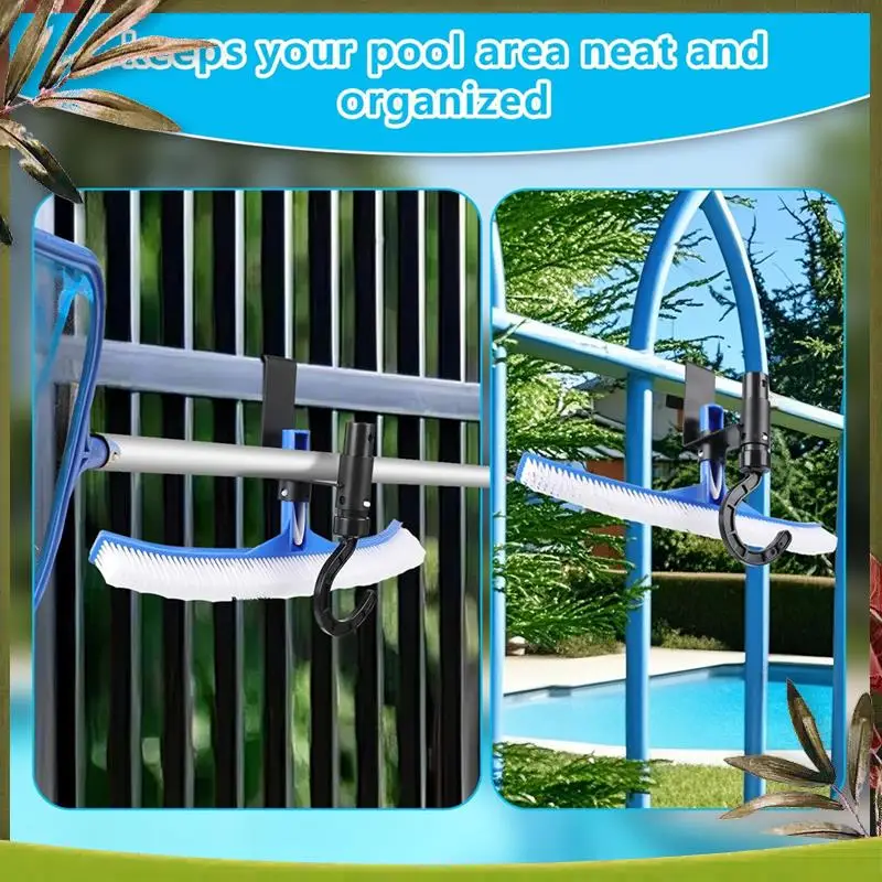 Reliable-4 Pcs X Pool Fence Hooks, Pool Tool Organizer, For Hanging Pool Cleaning Accessory, Pool Pole,Brush, Leaf Skimmer Net
Reliable-4 Pcs X Pool Fence Hooks, Pool Tool Organizer, For Hanging Pool Cleaning Accessory, Pool Pole,Brush, Leaf Skimmer Net