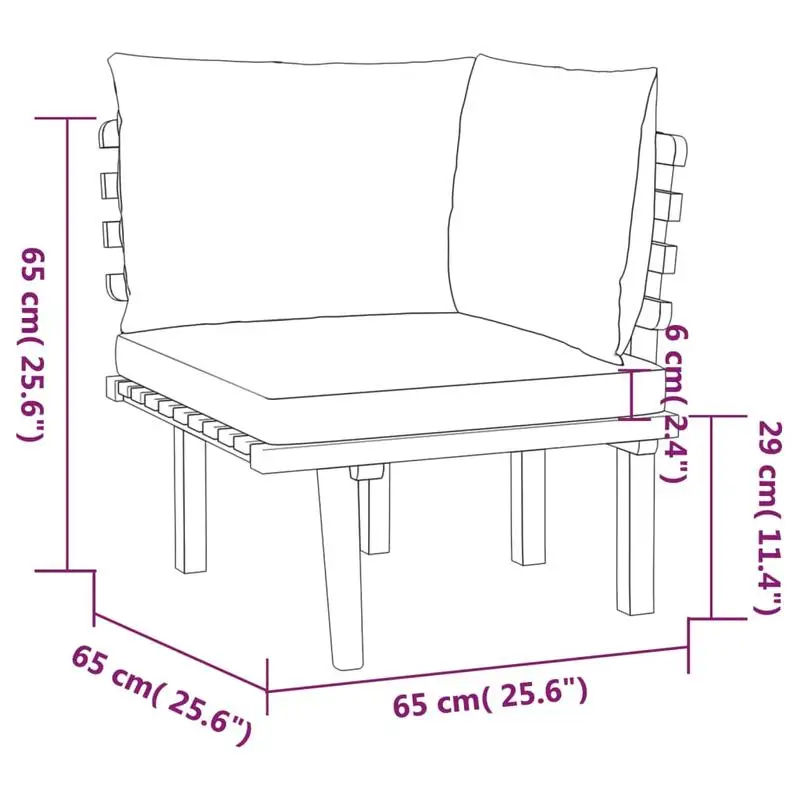 Garden Lounge Set Dark grey Solid acacia wood
Garden Lounge Set Dark grey Solid acacia wood