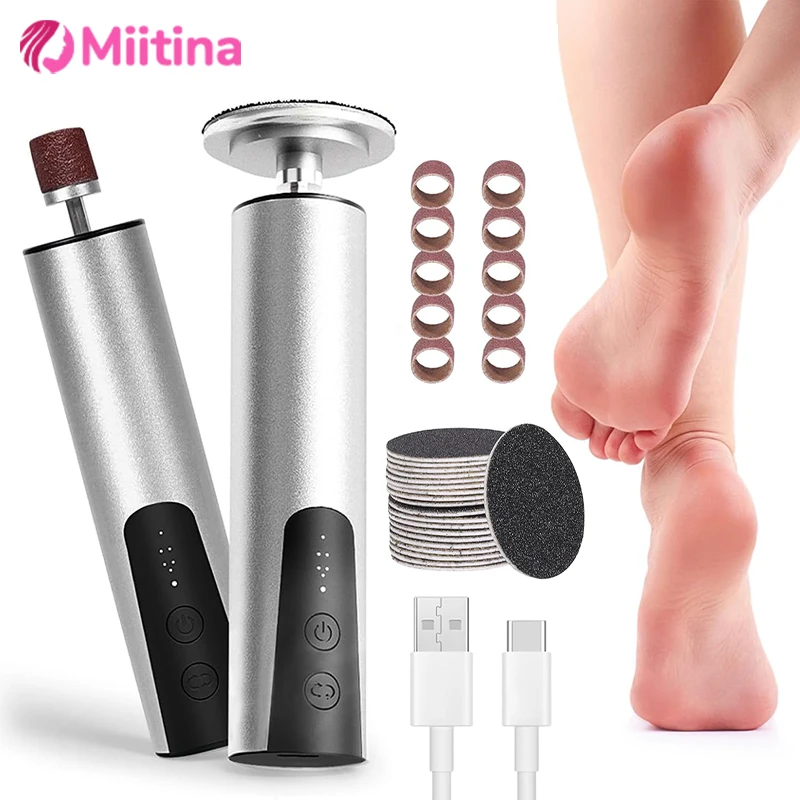 2-in-1 Electric Foot Callus Remover Machine Rechargeable Pedicure Remove Dead Skin Pedicure Tool Set and Replacement Sandpaper
2-in-1 Electric Foot Callus Remover Machine Rechargeable Pedicure Remove Dead Skin Pedicure Tool Set and Replacement Sandpaper