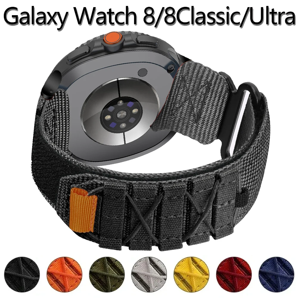 Nylon Loop Strap for Samsung Galaxy Watch 8 40mm 44mm 8Classic 46mm Sports Bracelet for Galaxy Watch Ultra 2025 47mm Wristband
Nylon Loop Strap for Samsung Galaxy Watch 8 40mm 44mm 8Classic 46mm Sports Bracelet for Galaxy Watch Ultra 2025 47mm Wristband
