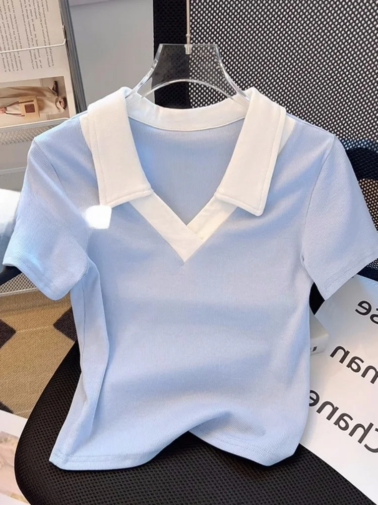 Soft Style Short Sleeve Shirt Women's Summer Fashion Top V-Neck Casual Wear Versatile Comfortable Lightweight T-Shirt
Soft Style Short Sleeve Shirt Women's Summer Fashion Top V-Neck Casual Wear Versatile Comfortable Lightweight T-Shirt