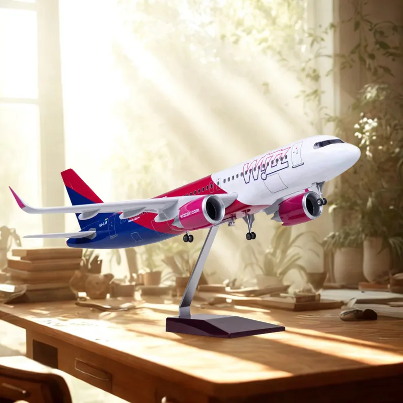 47cm Model Plane A320 NEO Wizz Air Airlines with Landing Gear and Lights Resin Airplane diecast boys toys Collectible Aviation E
47cm Model Plane A320 NEO Wizz Air Airlines with Landing Gear and Lights Resin Airplane diecast boys toys Collectible Aviation E