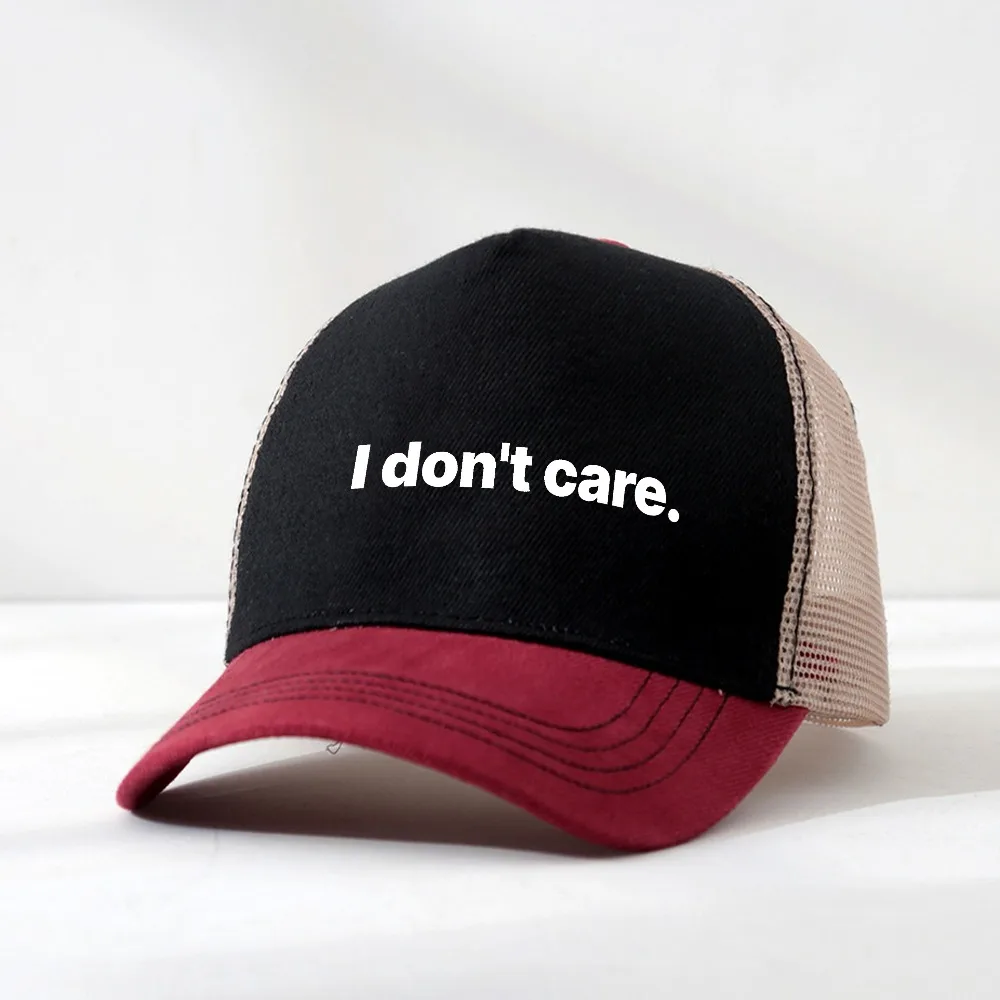 I Don't Care Baseball Cap for Adults Minimalist Retro Style Casual Adjustable Dad Hat,Perfect As Gift Summer Mesh Breathable hat
I Don't Care Baseball Cap for Adults Minimalist Retro Style Casual Adjustable Dad Hat,Perfect As Gift Summer Mesh Breathable hat