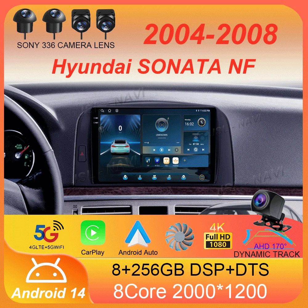 For Hyundai SONATA NF 2004 2005 2006 2007 2008 Car Radio Android 14 WIFI+4G Carplay Multimedia Player GPS Navigation DSP 2din BT
For Hyundai SONATA NF 2004 2005 2006 2007 2008 Car Radio Android 14 WIFI+4G Carplay Multimedia Player GPS Navigation DSP 2din BT