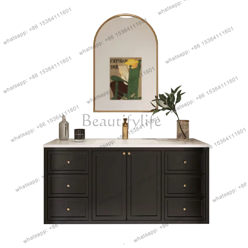 Light French black washbasin slate bathroom cabinet combination oak toilet hand washbasin cabinet
Light French black washbasin slate bathroom cabinet combination oak toilet hand washbasin cabinet