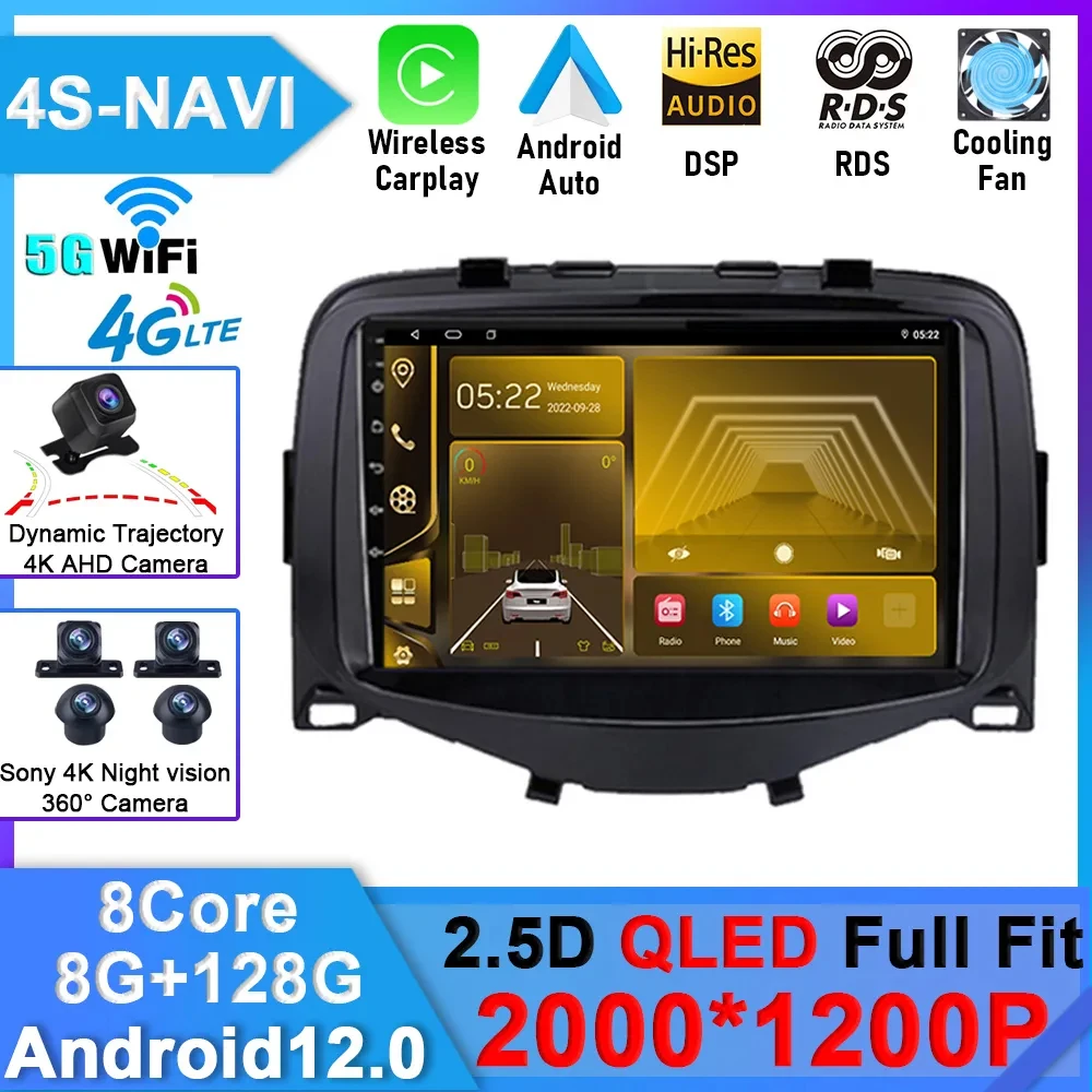 Android Radio Car For Toyota Aygo/Peugeot 108/Citroen C1 2016 - 2020 Carplay GPS Navigation Wifi Bluetooth No 2 Din DVD
Android Radio Car For Toyota Aygo/Peugeot 108/Citroen C1 2016 - 2020 Carplay GPS Navigation Wifi Bluetooth No 2 Din DVD