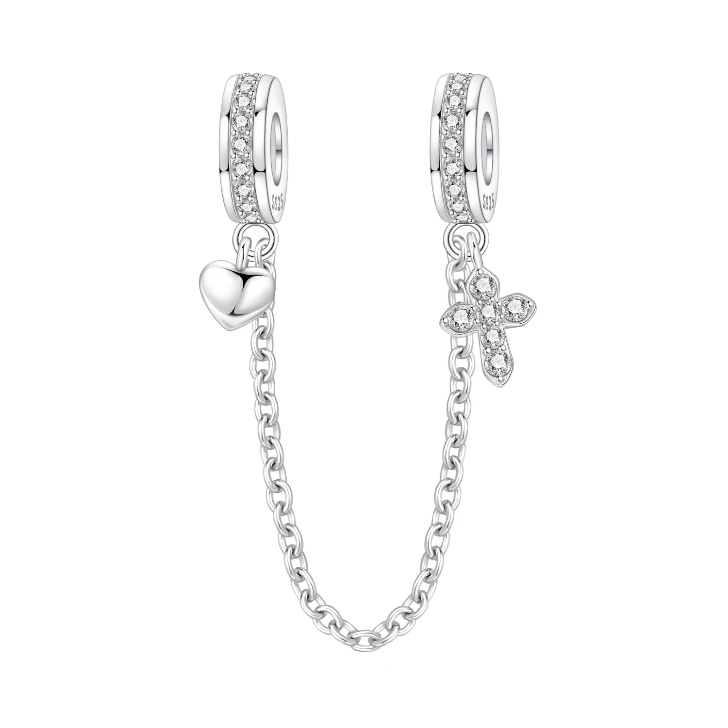 Cycuff 925 Sterling Silver Love Cross Safety Chain Beads Original Pendants Bracelet Charm Jewelry Party DIY Trendy Gifts
Cycuff 925 Sterling Silver Love Cross Safety Chain Beads Original Pendants Bracelet Charm Jewelry Party DIY Trendy Gifts