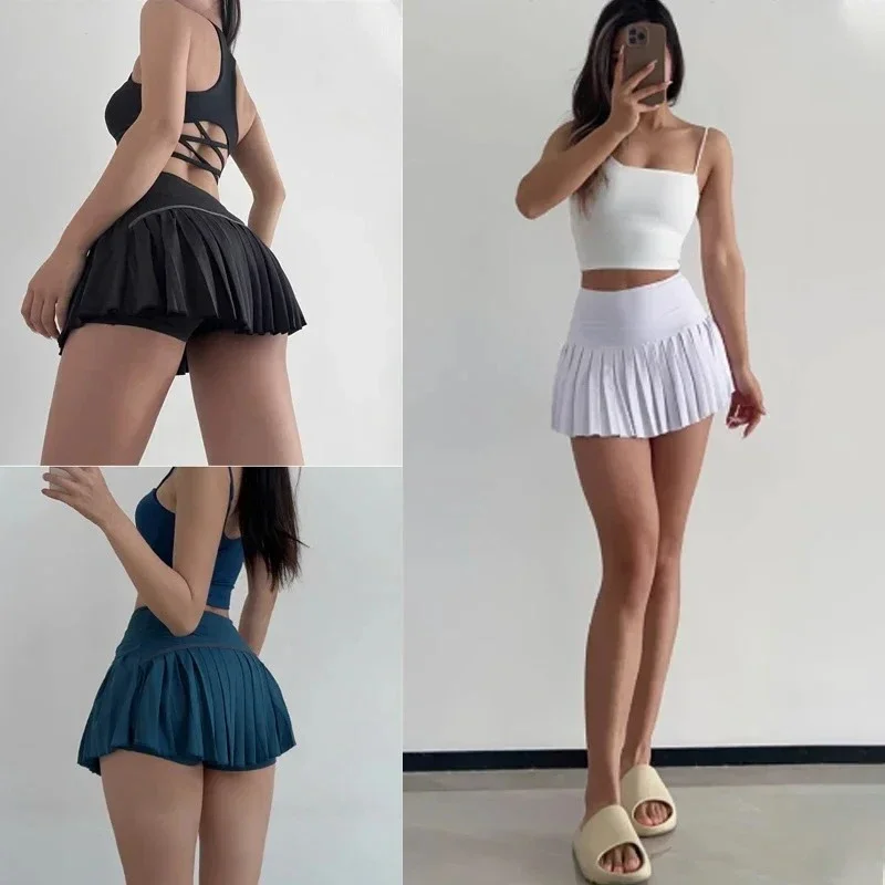 Women's high-waisted thin pleated skirt yoga sports tennis skirt running quick-drying anti-glare sports skirt trousers summer
Women's high-waisted thin pleated skirt yoga sports tennis skirt running quick-drying anti-glare sports skirt trousers summer