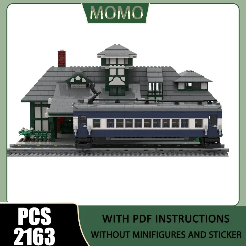 Moc Building Blocks Modular Station with Blueliner Train Car Model Technology Brick DIY Assembly Construction Holiday Toys
Moc Building Blocks Modular Station with Blueliner Train Car Model Technology Brick DIY Assembly Construction Holiday Toys