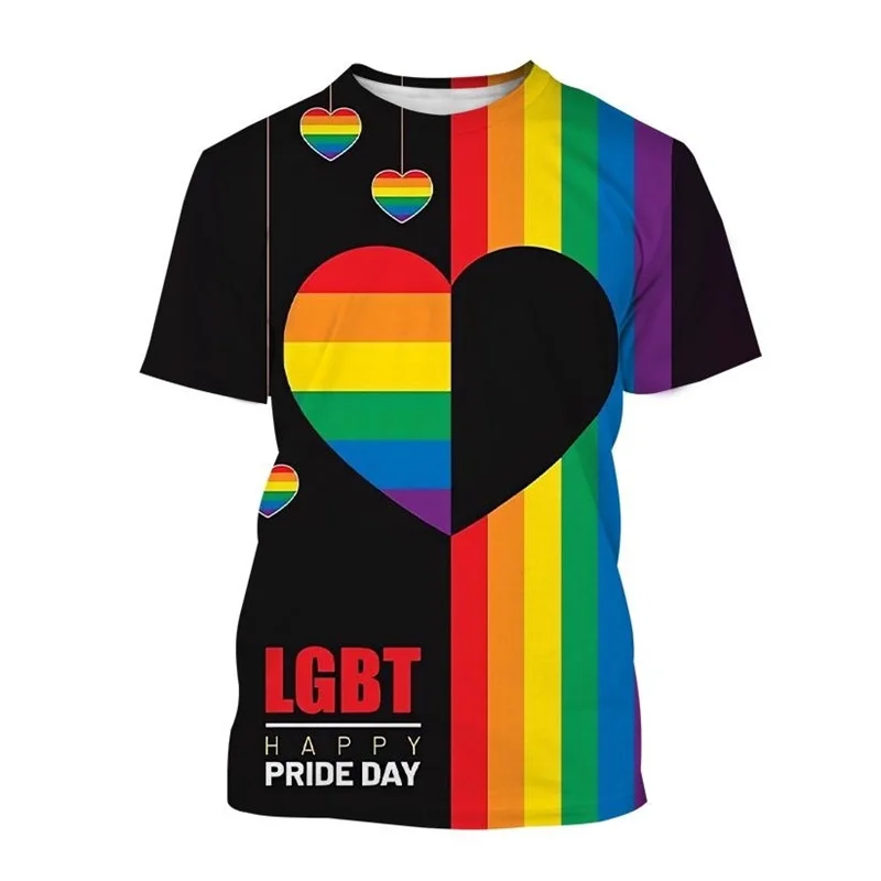 New Rainbow Graphic Tshirt For Men 3D Printed Personality Pride Day Casual Tees Tops Short Sleeve T Shirt Streetwear
New Rainbow Graphic Tshirt For Men 3D Printed Personality Pride Day Casual Tees Tops Short Sleeve T Shirt Streetwear