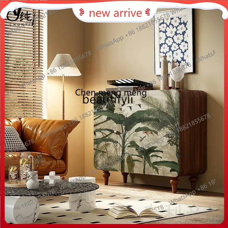 SS ss7486 American medieval style dining side cabinet solid wood, kitchen dining room locker painted porch decorative cabinet
SS ss7486 American medieval style dining side cabinet solid wood, kitchen dining room locker painted porch decorative cabinet