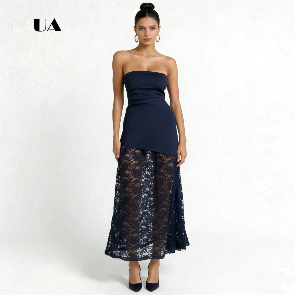 ULBYANRY Sheer Lace A-line Prom Dress, Solid Strapless Dropped Waist Evening Dress for Woman, Sleeveless Customized Party Gown
ULBYANRY Sheer Lace A-line Prom Dress, Solid Strapless Dropped Waist Evening Dress for Woman, Sleeveless Customized Party Gown