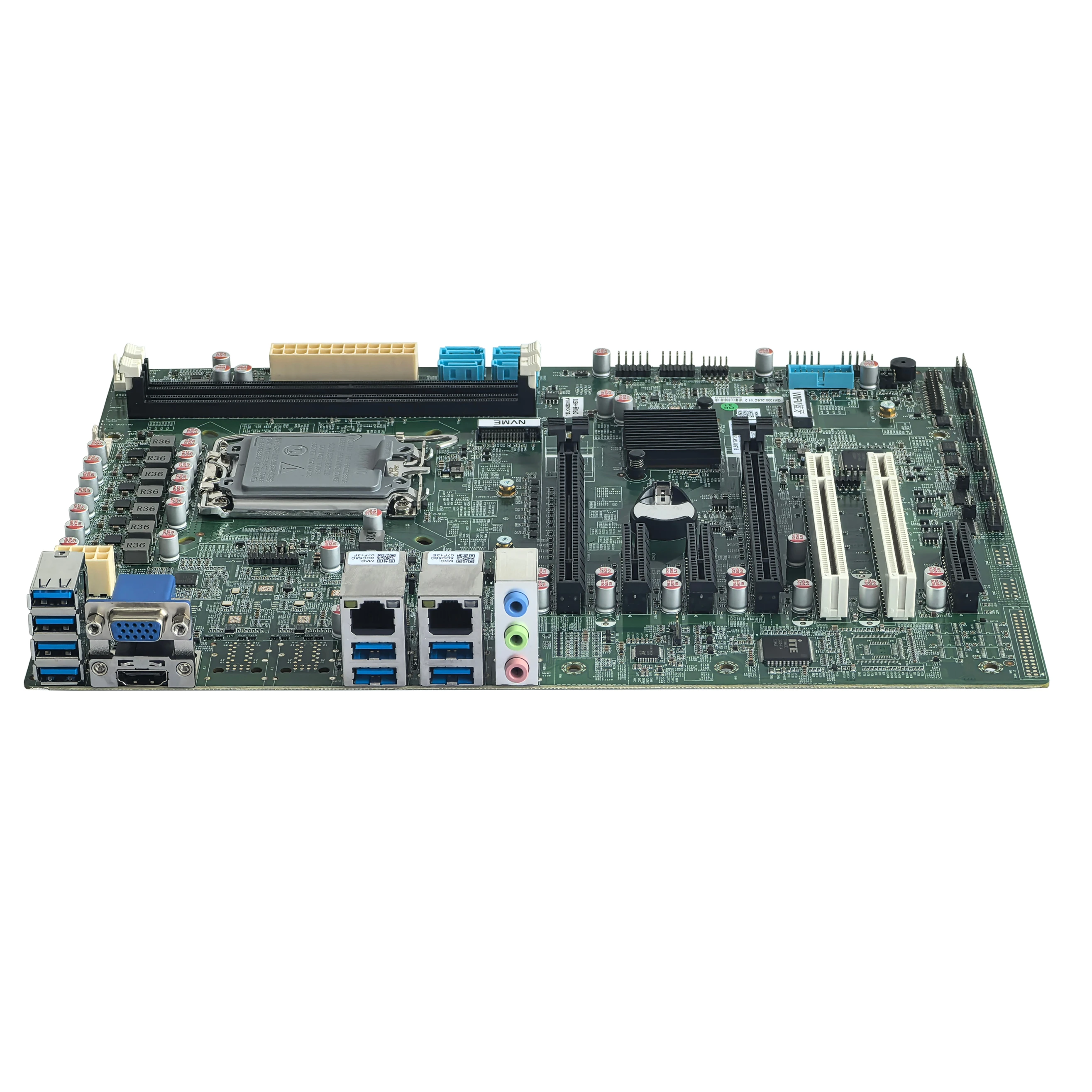 ODM H610 Motherboard 4*SATA 1*M.2 2*FAN Max 6*LAN ATX Motherboard with 2*pc Ddr4 8*USB for Industry Computer
ODM H610 Motherboard 4*SATA 1*M.2 2*FAN Max 6*LAN ATX Motherboard with 2*pc Ddr4 8*USB for Industry Computer